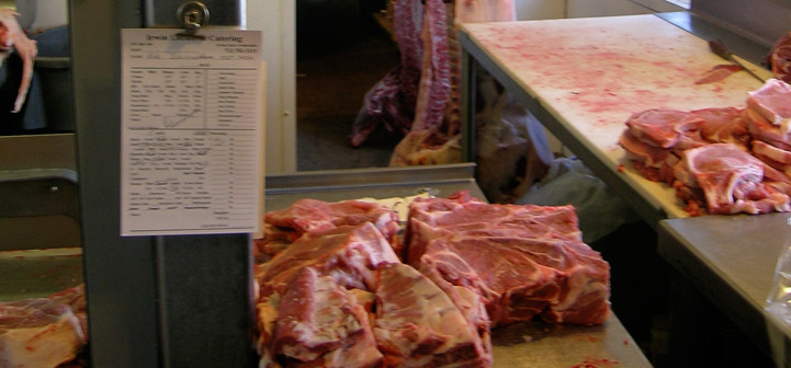 Processing meat